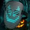 LED Mask Halloween Light Up Mask Kids/Adults DJ Mask Costume Party